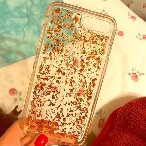 Clear Case Gold Glitter for iPhone 7 Plus/8 Plus